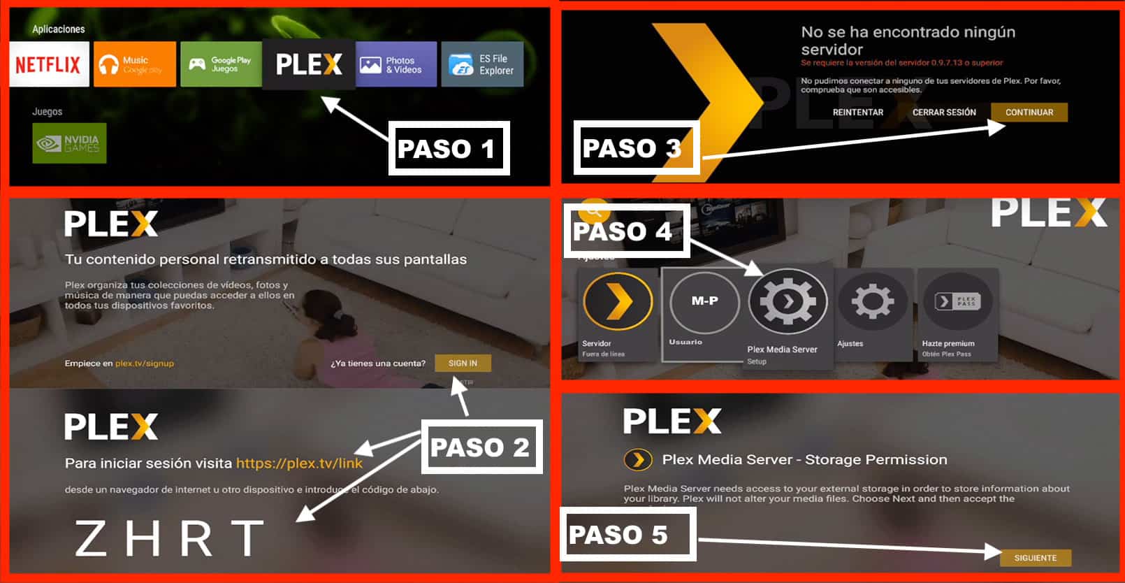 Pasos para configurar PLEX en Nvidia Shield TV